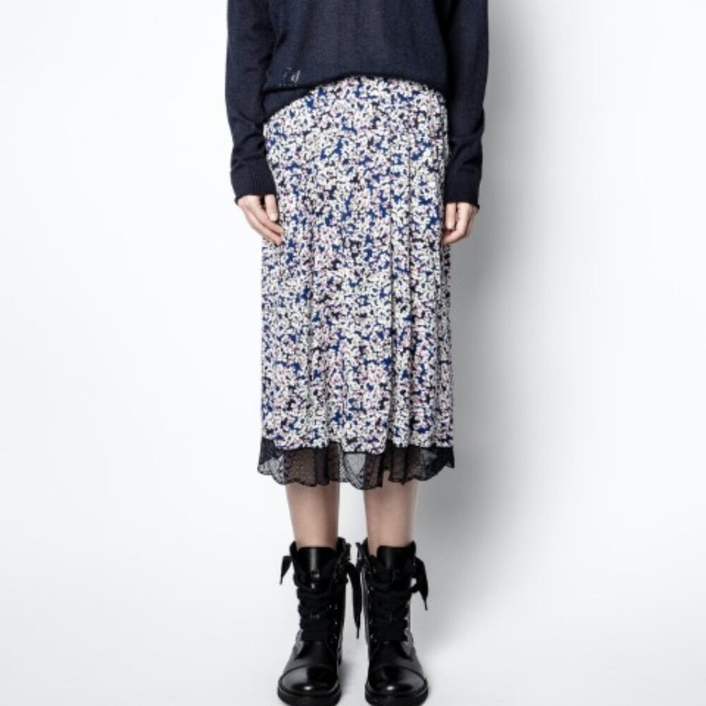 Zadig & Voltaire mid skirt with lace size 40 france
